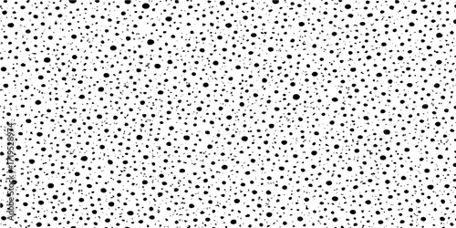 Retro vector illustration of an abstract blue polka dot seamless pattern on a vintage textured background