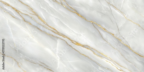 Elegant seamless white marble texture with subtle golden veins and natural flowing patterns for luxurious backgrounds