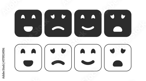 squere smiley emoticon
