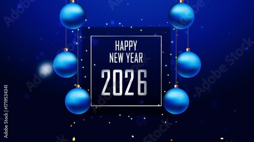 Happy New Year 2026 Ident animation 4k