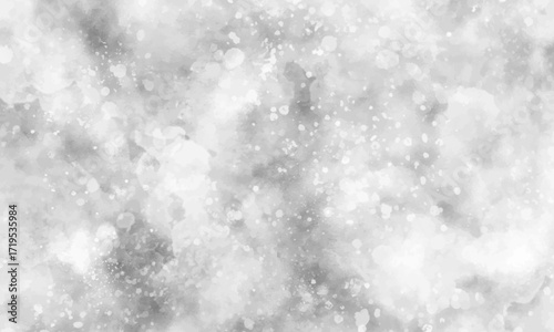 モノクロの柔らかい水彩水しぶき背景　ベクター
