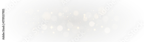 Magical glitter and sparkling stardust with glowing particles, radiant confetti, and luminous golden light, abstract festive background for holiday illustration.