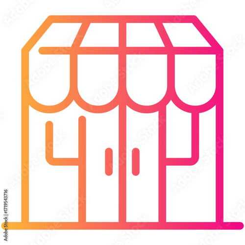 store gradient line icon