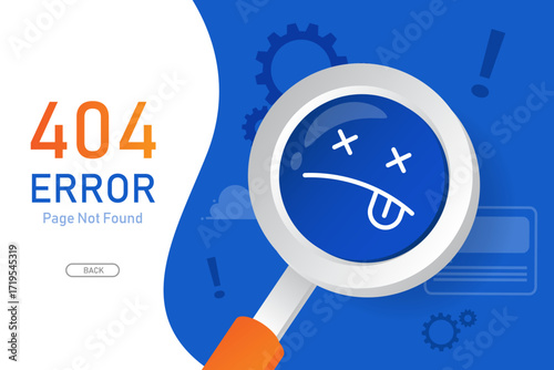404 Error Page Not Found Concept