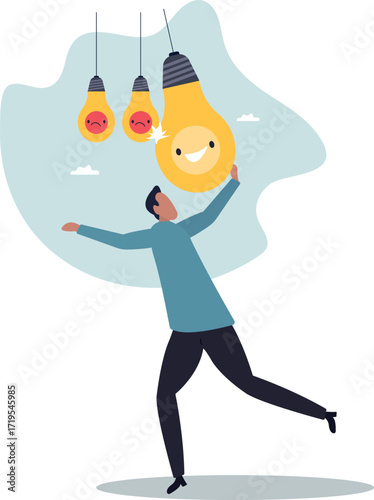 Optimistic, happiness or positive thinking inspire other people happy,about a man and his life.