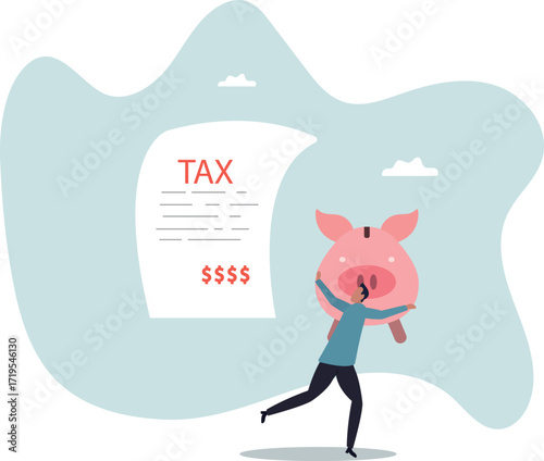 Tax burden or debt to pay for income tax, financial charge and duty to pay for government, accounting or bills,about a man and his life.
