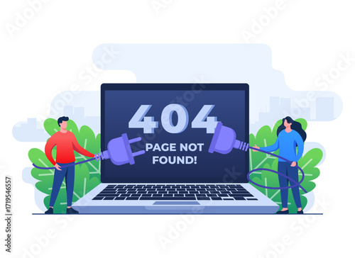 404 Page Not Found Concept