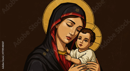 Virgin Mary and Jesus
