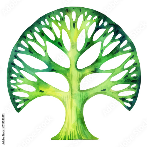 My Watercolor, hand-painted, simple, simple, flat sliced cauliflower stalk painting illustration isolated on a white background, vector illustration, EPS format design. vector illustration