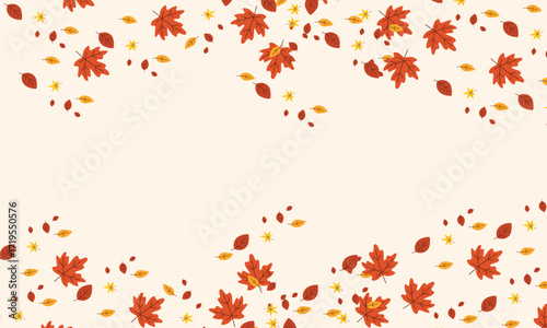 Autumn background with colorful leaves