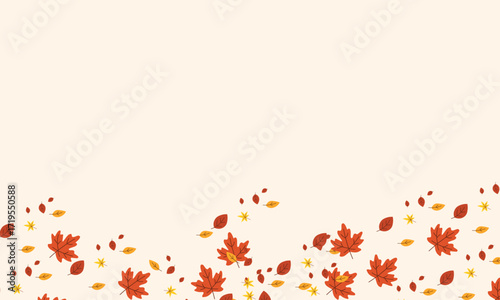 Autumn background with colorful leaves
