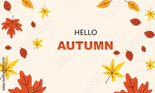 hello autumn banner 