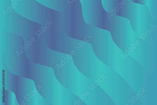 Wavy Gradient Background in Shades of Teal and Blue with Smooth Transitions image