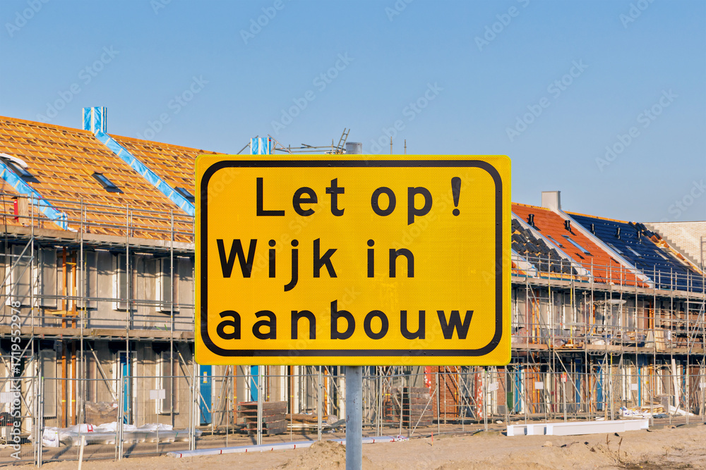 Fototapeta premium Sign with the Dutch text for 