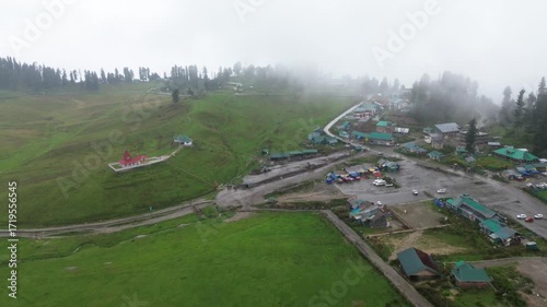 view from the top of the hill at kashmir 