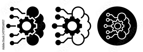 Deep Learning Icon Collection Glyph & Mixed Style
