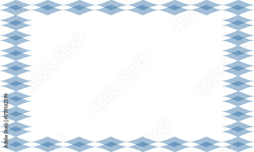 background with blue rhombus diamond graphic frame repeat line pattern, replete image, design for Presentation slide template, blue tone frame