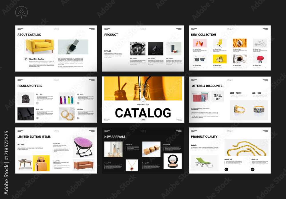 Catalog Presentation Template Stock Template | Adobe Stock