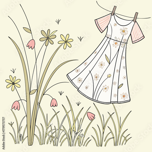 Tropical Bloom Sundress