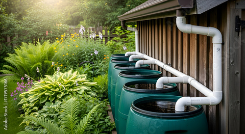 Rainwater Harvesting System in Backyard - Water Conservation