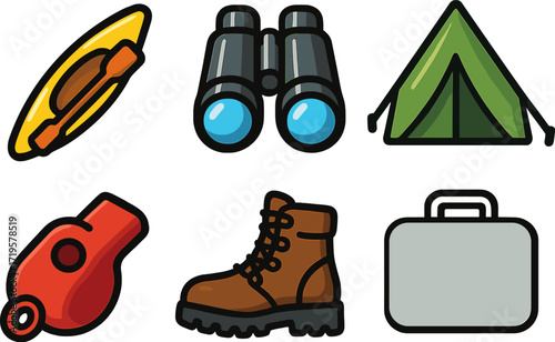 Essential outdoor gear for camping and adventure activities during summer trips in nature