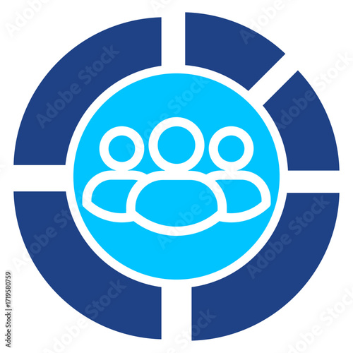 Customer Segmentation Simple Vector Icon Collection