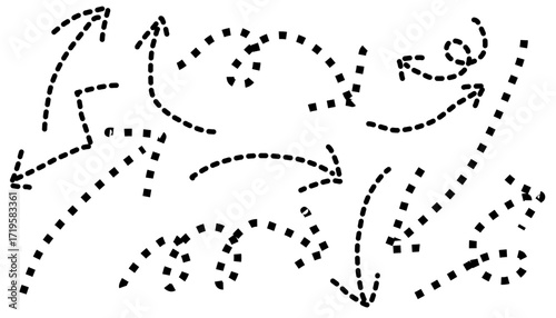 Arrow Doodle Icon Cute Pop Art Element Hand Draw