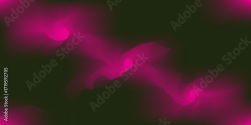 Hot Pink Neon Swirls on a Dark Backdrop