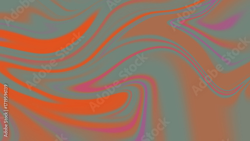 Soft pastel abstract artwork with fluid, swirling gradients of peach orange, mint green, and blush pink. 
The colors blend seamlessly into each other, creating smooth, dreamy curves that resemble liqu