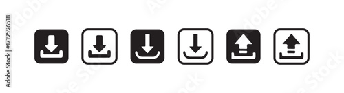 Download icon symbol vector, file download icon, download collection symbol, Vector lllustration EPS 10.