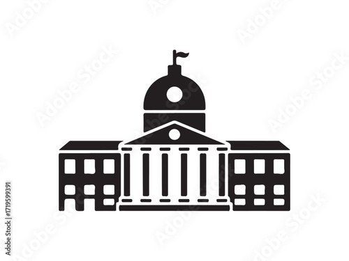 Urban Shopping Arcade,  Contemporary look for retail spaces,  Bulding vector silhouette Single collection, Vector Illustration E0S 