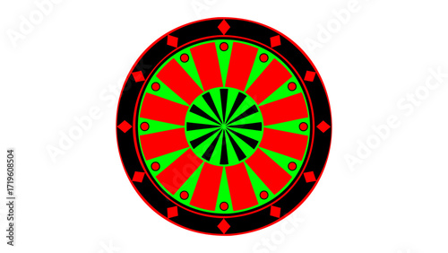 Colorful Dart Board Vector