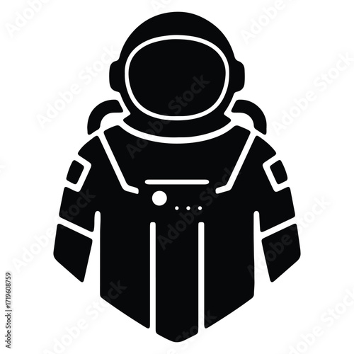 Astronaut Spacesuit Icon Illustration for Space Exploration and Technology Concepts