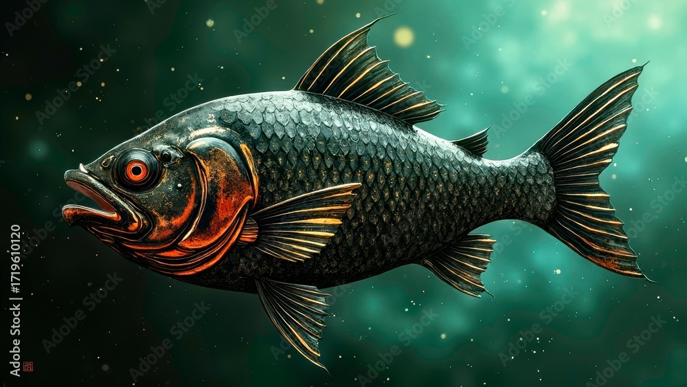 Fototapeta premium Fish Natural Art Scene