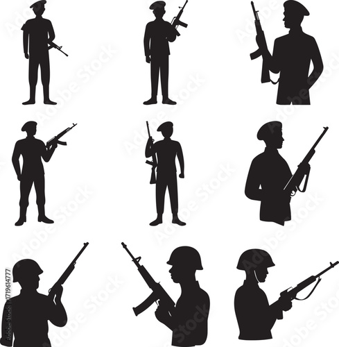 A collection of  Black speech bubble with white dots chat message silhouette vector, black and white silhouette vector illustration