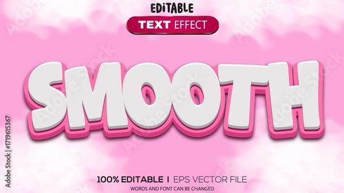 3d text effect smoothy theme