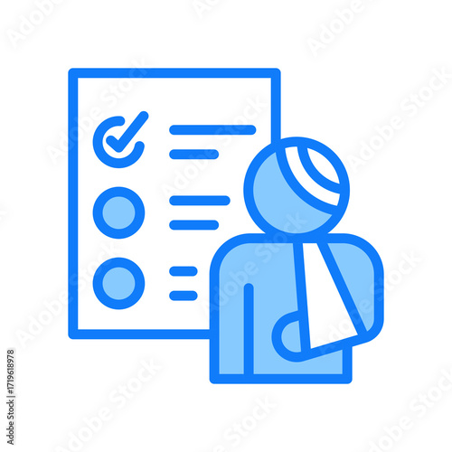 Triage blue icon 
