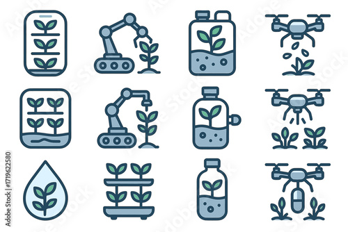 Hydroponics and robotics: innovative icons of plant cultivation and drone agriculture