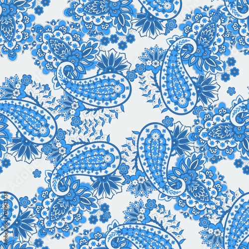 Paisley Seamless pattern fashion design. Vector pattern for textile design and fabrics.