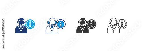 Help Icon Set Multiple Style Collection