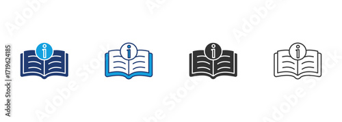 Instuctions Icon Set Multiple Style Collection