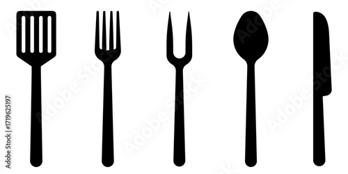Eating tools icon. utensils icon