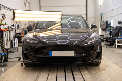 Hail Damage Repair Process on Vehicle Panel