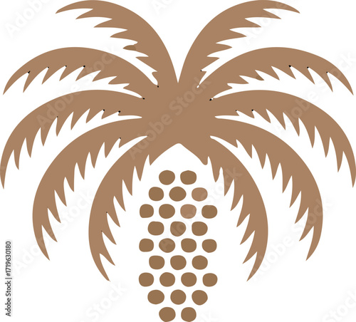 Palm tree icon silhouette art