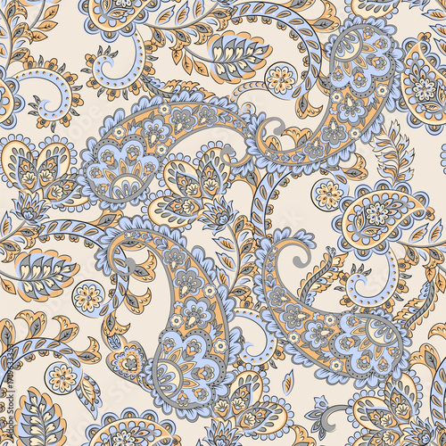 Paisley Seamless pattern fashion design. Vector pattern for textile design and fabrics.