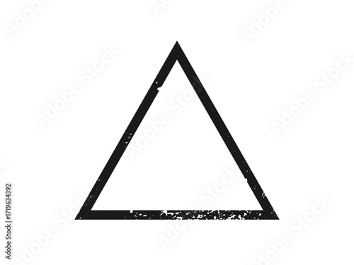 Grunge border in triangle form