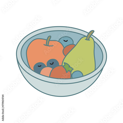 delicious fruit in plate with fruits