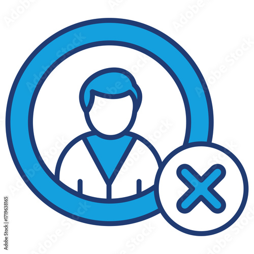 Delete Blue Icon