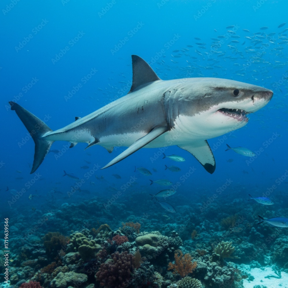 Fototapeta premium shark in the sea