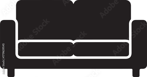 Sofa Couch Silhouette Icon